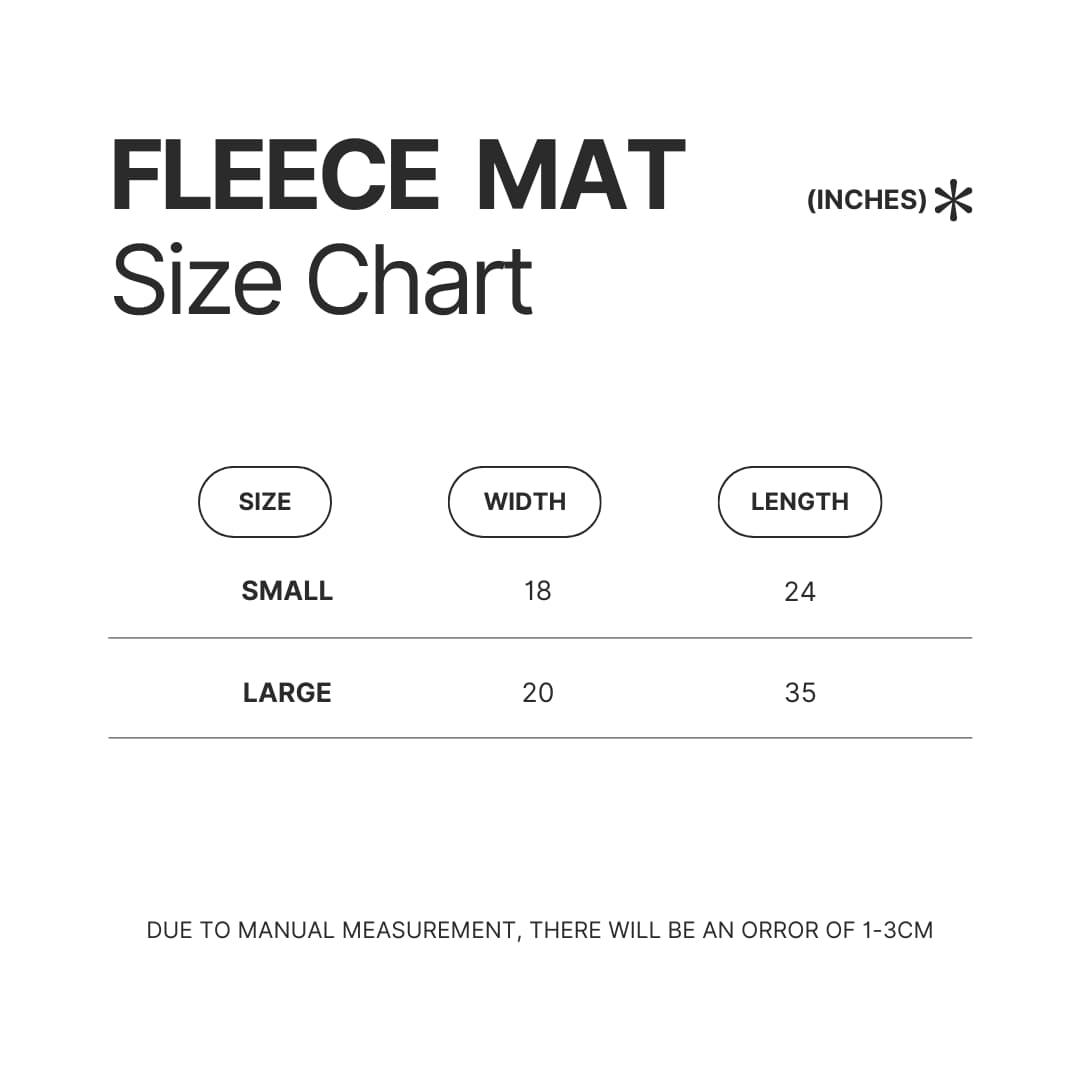Fleece Mat Size Chart - Elden Ring Store