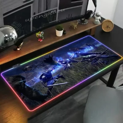 Malenia Blade of Miquella Lightning Battle RGB Mouse Pad