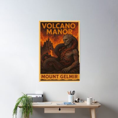 Alternative view of Elden Ring Volcano Manor Mount Gelmir Rykard Lord Of Blasphemy Poster