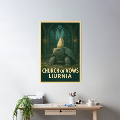 Alternative view of Elden Ring Travel Poster Church Of Vows Miriel Pastor Of Vows Poster