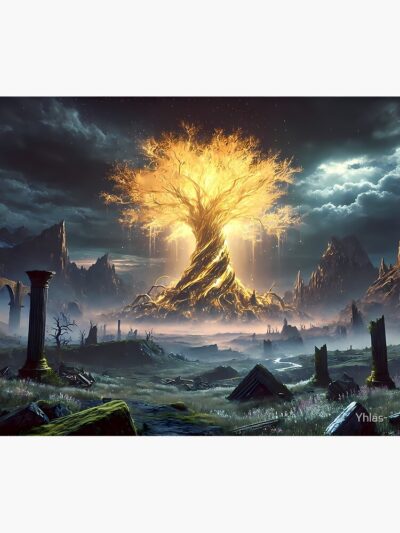 Alternative view of Elden Ring The Glowing Erdtree Tapestry
