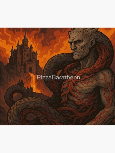 Alternative view of Elden Ring Volcano Manor Mount Gelmir Rykard Lord Of Blasphemy Tapestry
