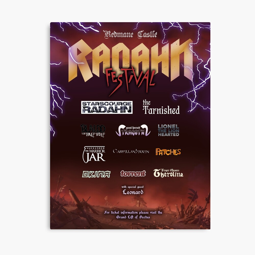 Elden Ring Radahn Festival Poster Poster