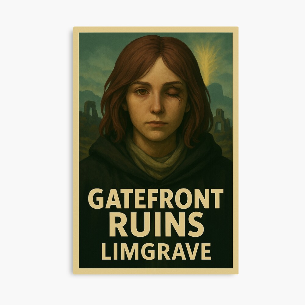 Elden Ring Travel Poster Gatefront Ruins Melina Poster