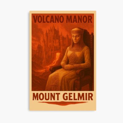 Elden Ring Travel Poster Volcano Manor Mount Gelmir Tanith Poster