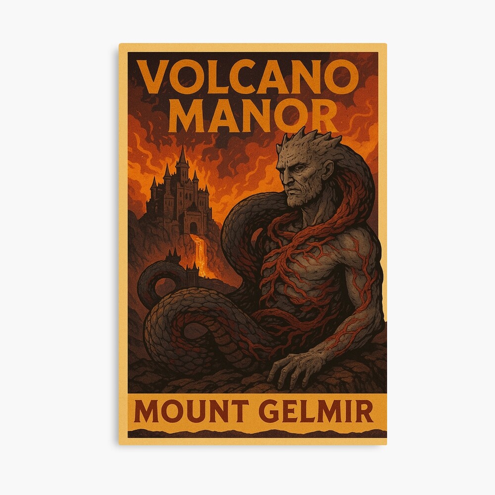Elden Ring Volcano Manor Mount Gelmir Rykard Lord Of Blasphemy Poster