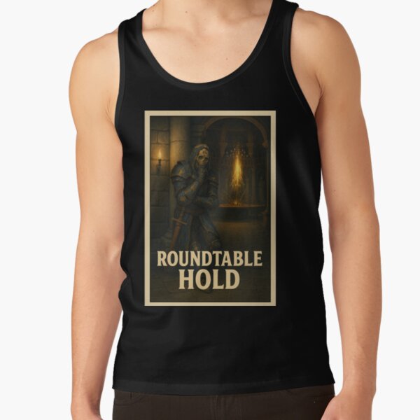 Elden Ring Travel Poster Roundtable Hold Ensha Tank Top - Image 5