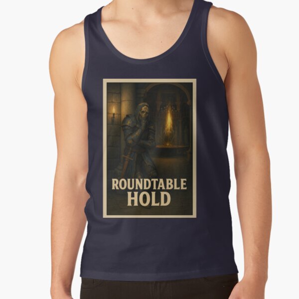 Elden Ring Travel Poster Roundtable Hold Ensha Tank Top - Image 2