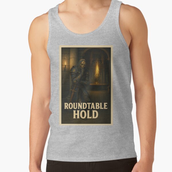 Elden Ring Travel Poster Roundtable Hold Ensha Tank Top - Image 4