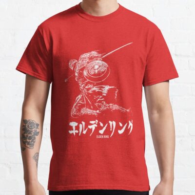 Alternative view of White Elden Ring Tarnished T-Shirt