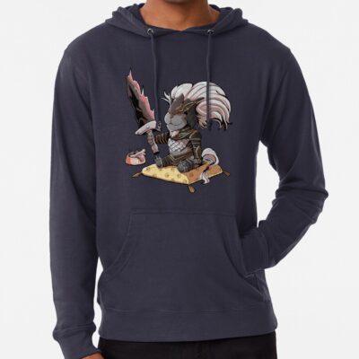 Alternative view of Elden Ring Chibi Maliketh The Black Blade Hoodie