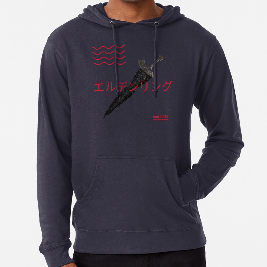 Maliketh The Black Blade In Japanese Style Hoodie - Image 7