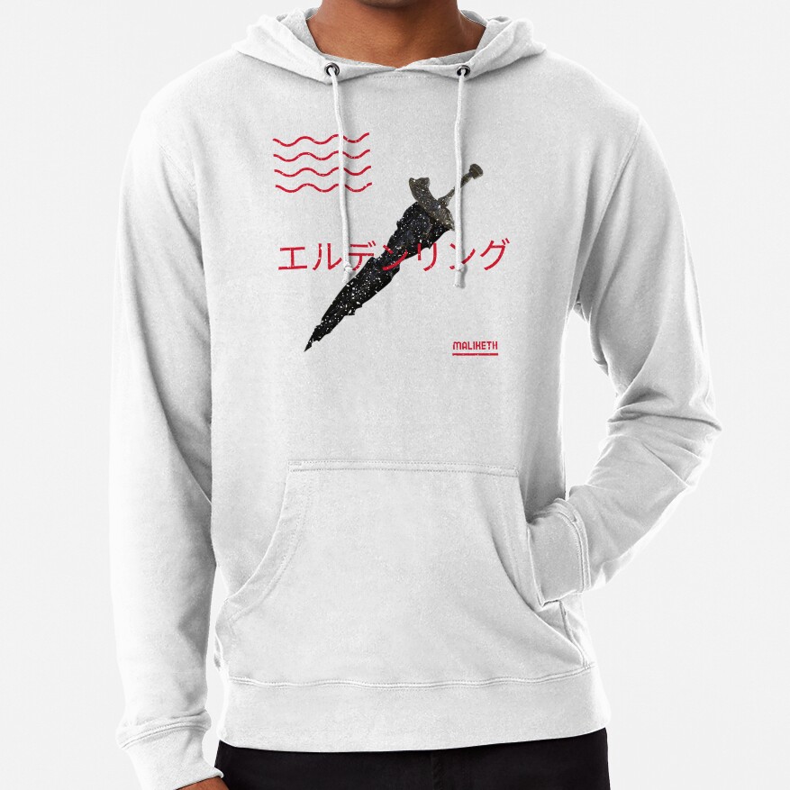Maliketh The Black Blade In Japanese Style Hoodie - Image 6