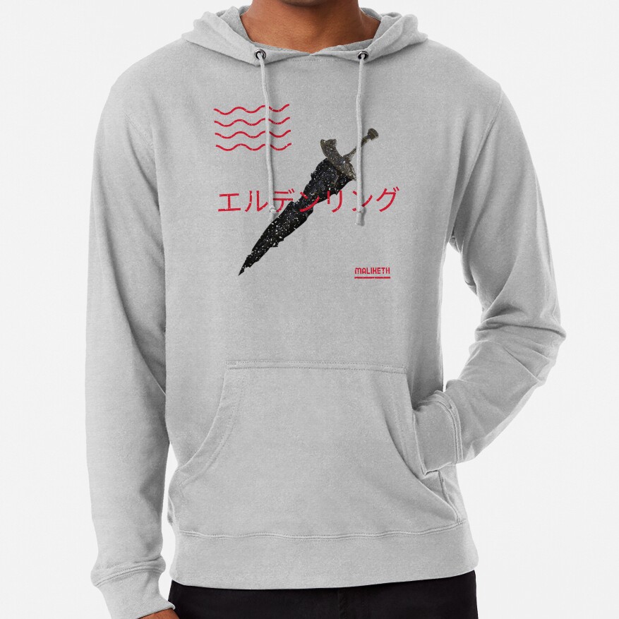 Maliketh The Black Blade In Japanese Style Hoodie - Image 5