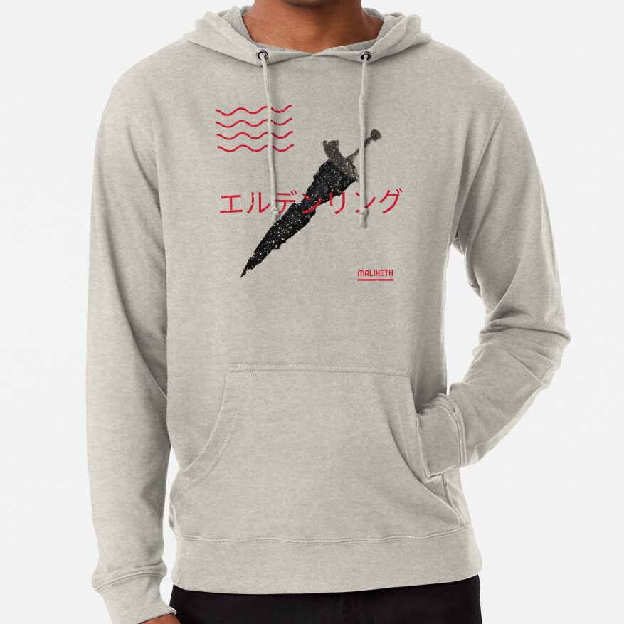 Maliketh The Black Blade In Japanese Style Hoodie - Image 4
