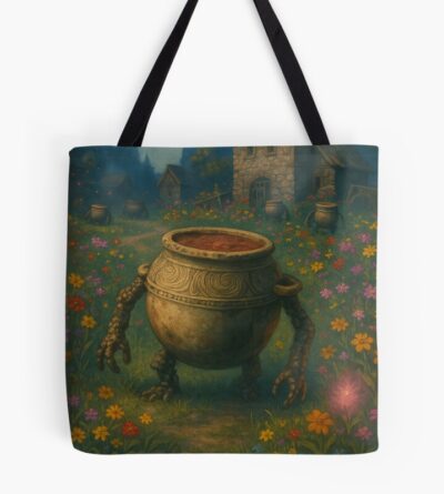 Elden Ring Travel Poster Jarburg Jar Bairn Tote Bag