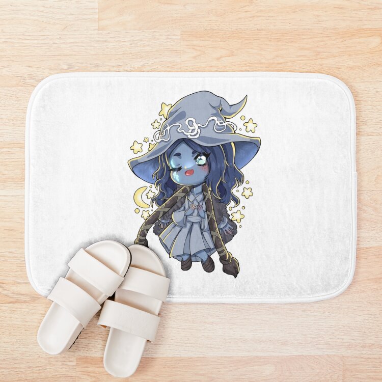 Cute Chibi Ranni The Witch Bath Mat - Image 3