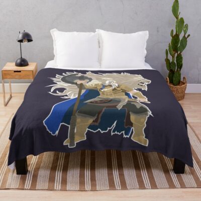 Lover Gifts Elden Ring Godfrey First Elden Lord Throw Blanket