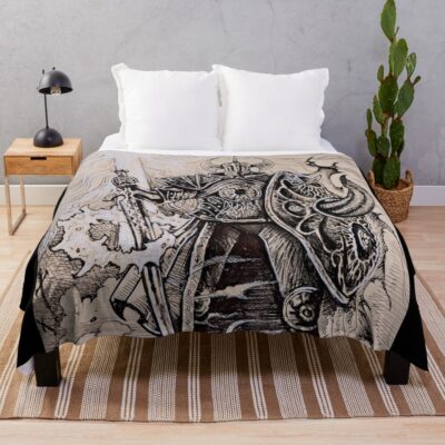 Knight Of The Crucible Elden Ring Throw Blanket