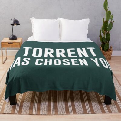 Torrent Has Chosen You Military Green Throw Background Blanket