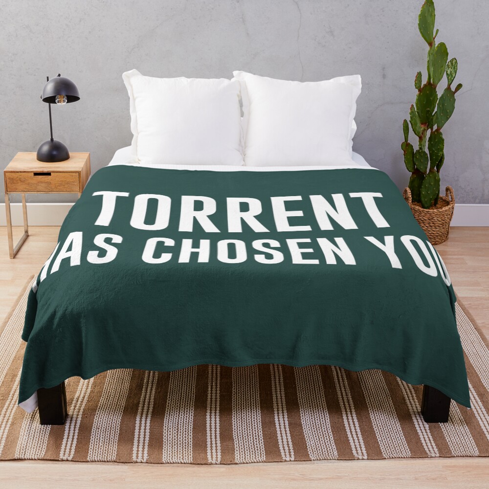 Torrent Has Chosen You Military Green Throw Background Blanket