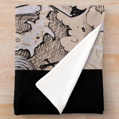Alternative view of Knight Of The Crucible Elden Ring Throw Blanket