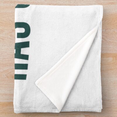 Alternative view of Torrent Has Chosen You Military Green Throw Blanket