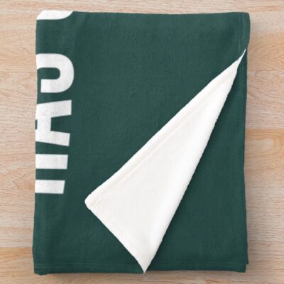 Alternative view of Torrent Has Chosen You Military Green Throw Background Blanket