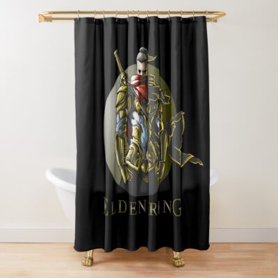 Elden Ring Painting Fan Artwork Shower Curtain