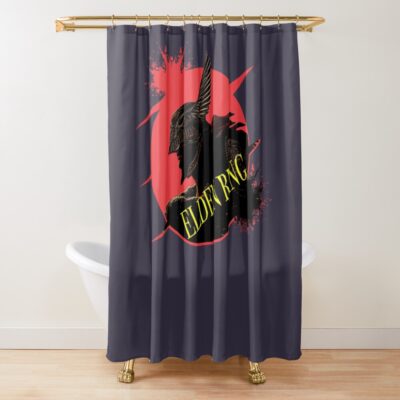 Day Gift Elden Ring Red And Black Retro Design Shower Curtain